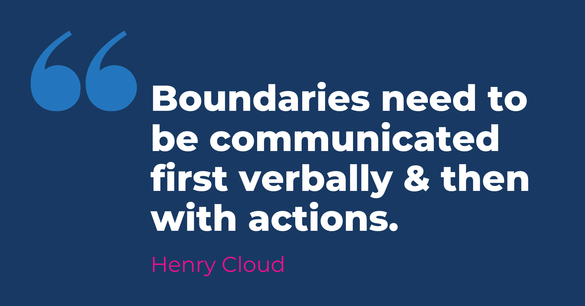 Mindup Coaching - boundaries need to be communicated first verbally and then with actions